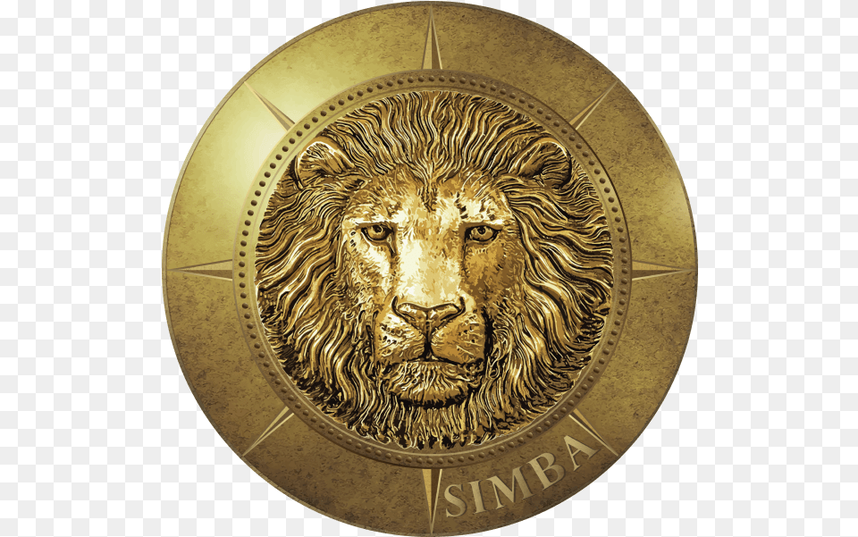 Lion Simba Why Is It The Logo Solid, Animal, Bronze, Gold, Mammal Png Image