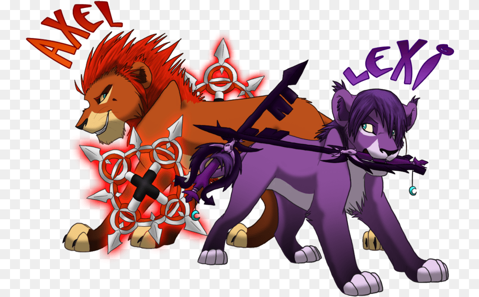 Lion Sora From Kingdom Hearts 2 Axel And Lexi Cartoon, Publication, Book, Comics, Adult Png Image