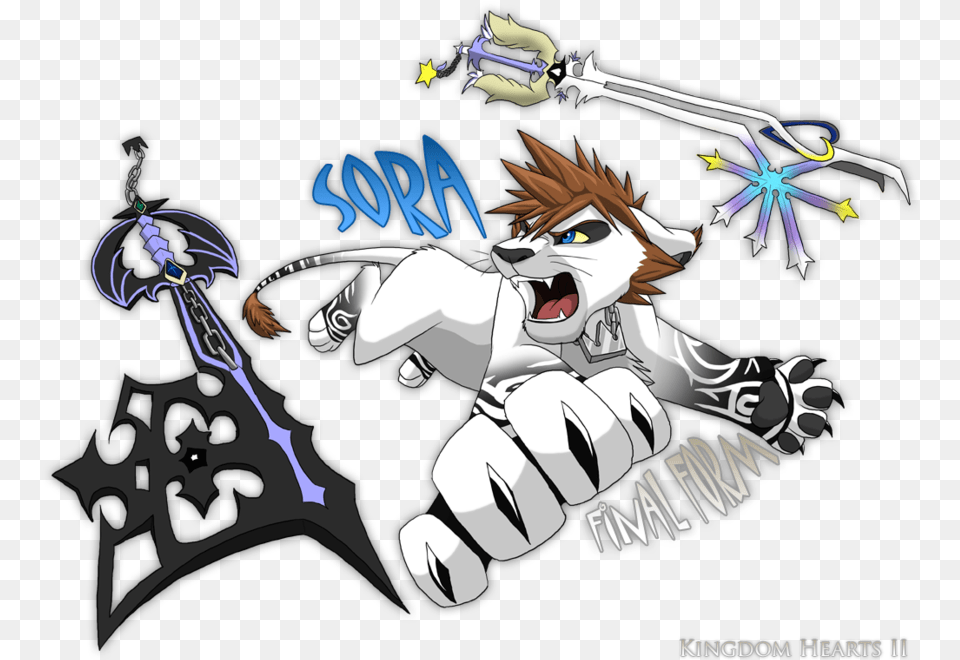 Lion Sora From Kingdom Hearts 2 Images Kingdom Hearts Lion Sora Forms, Book, Comics, Publication, Baby Free Transparent Png