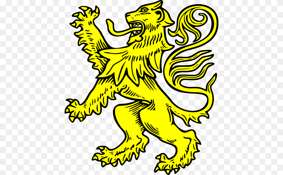 Lion Svg Clip Arts Heraldry Lion Rampant, Animal, Dinosaur, Reptile Png