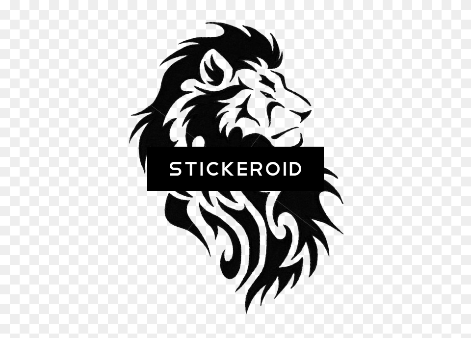 Lion Tattoo Picsart Tattoo Hd, Stencil, Logo Free Png