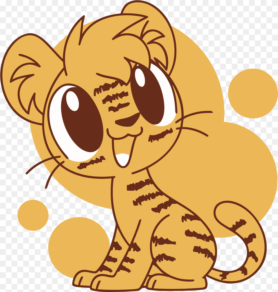 Lion Tiger Cartoon Clip Art Cute Little Tiger Cartoon, Baby, Person, Face, Head Png