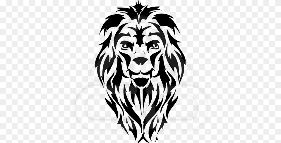 Lion Tribal Tattoo, Logo, Symbol, Emblem, Stencil Free Transparent Png