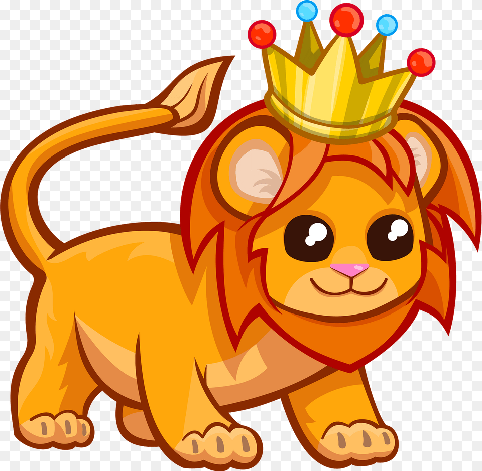 Lion With A Crown Clipart, Face, Head, Person Png Image