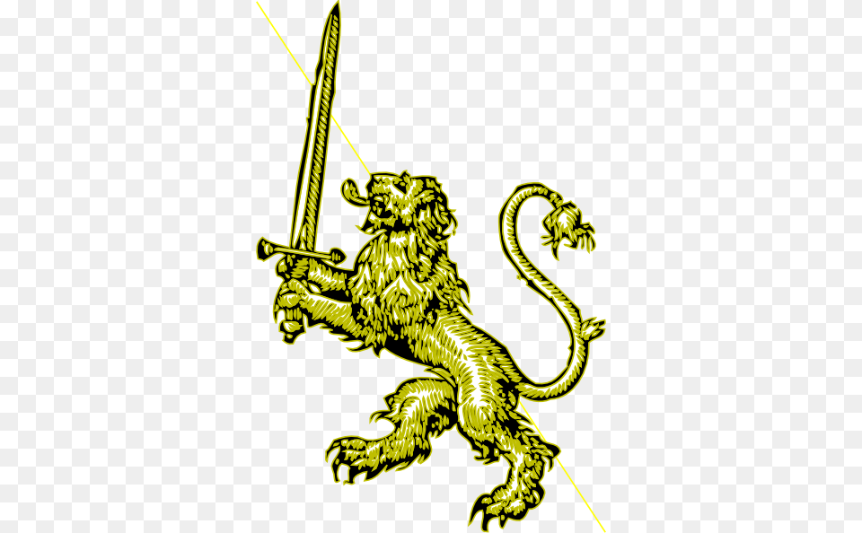 Lion With A Sword, Electronics, Hardware, Blade, Dagger Free Transparent Png