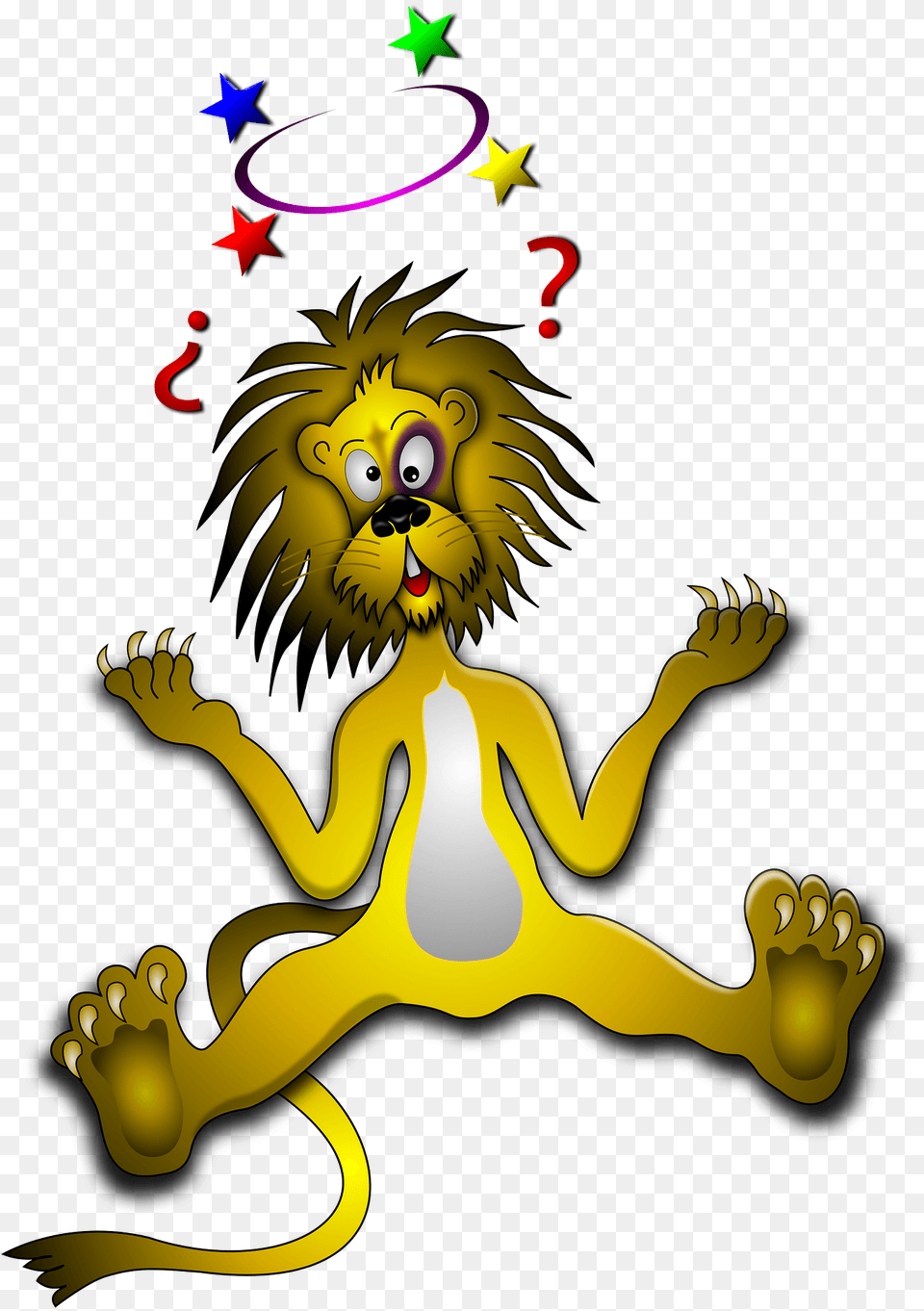 Lion With Black Eye Clipart, Art, Graphics, Animal, Mammal Free Png