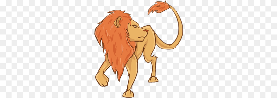 Lion With Up Tails, Animal, Wildlife, Mammal, Face Free Transparent Png
