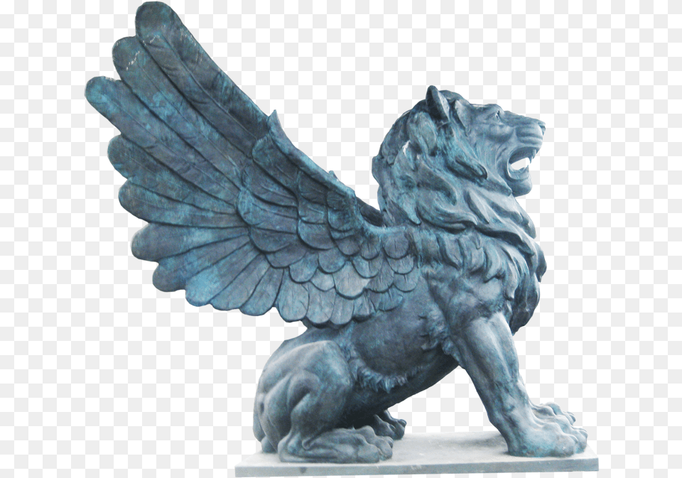 Lion With Wings Statue, Accessories, Art, Ornament, Sculpture Free Png Download