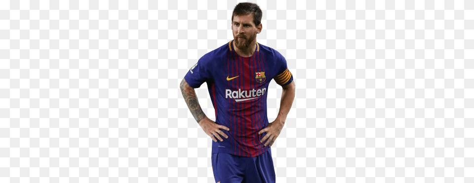 Lionel Messi 2018, Shirt, Person, Clothing, Face Free Png