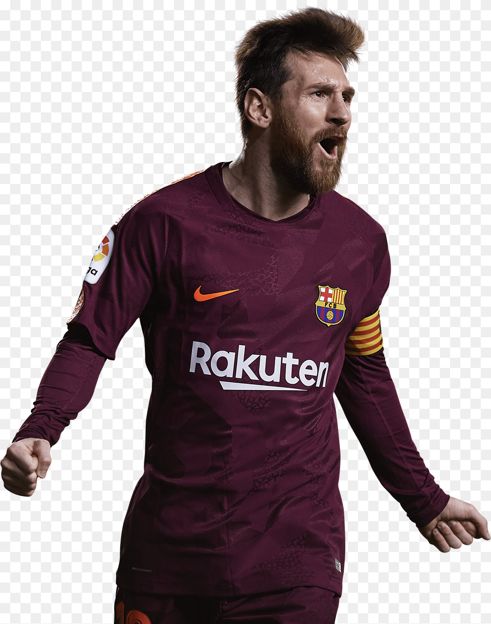 Lionel Messi 2018 Barca Football Free Png