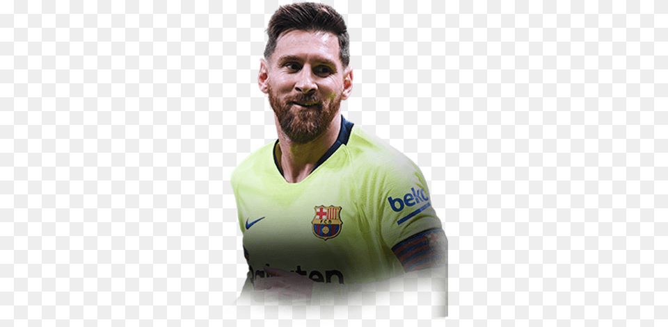 Lionel Messi 96 St Fut Champions Gold Fifarosters Messi Fut Draft 19, Beard, Clothing, Face, Head Png Image