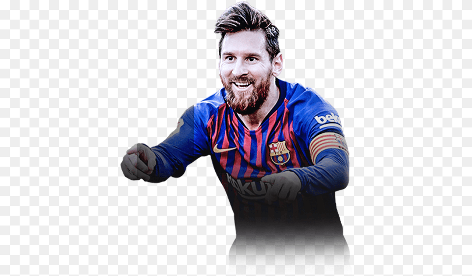 Lionel Messi 97 2nd Inform Gold Fifa 19 Stats U0026 Prices Messi Futwiz, Portrait, Photography, Person, Head Free Png