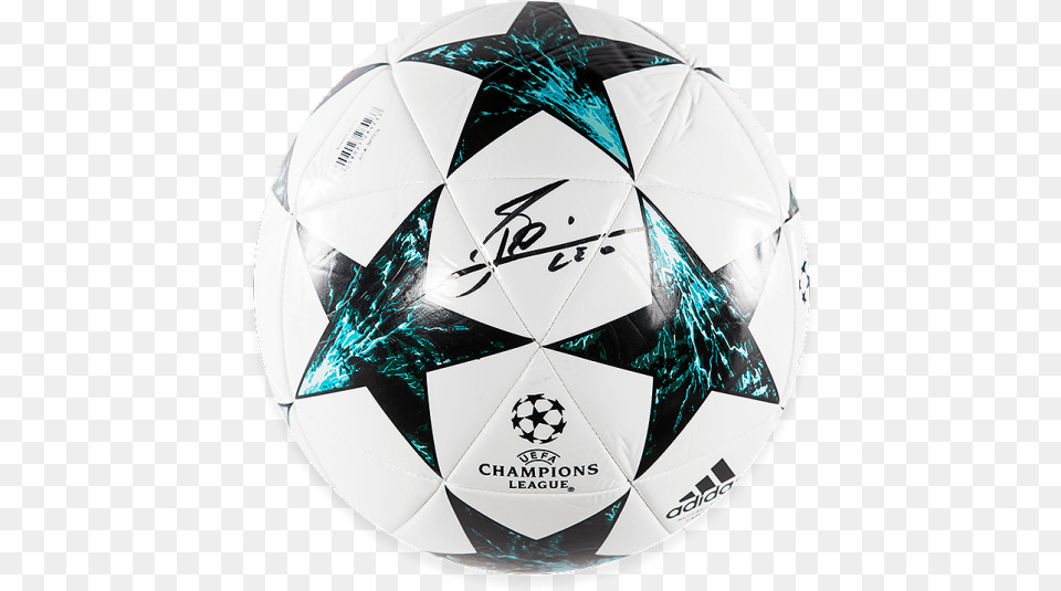 Lionel Messi Autographed Uefa Champions League Final Uefa Champions League 2017 18 Ball, Football, Soccer, Soccer Ball, Sport Png Image
