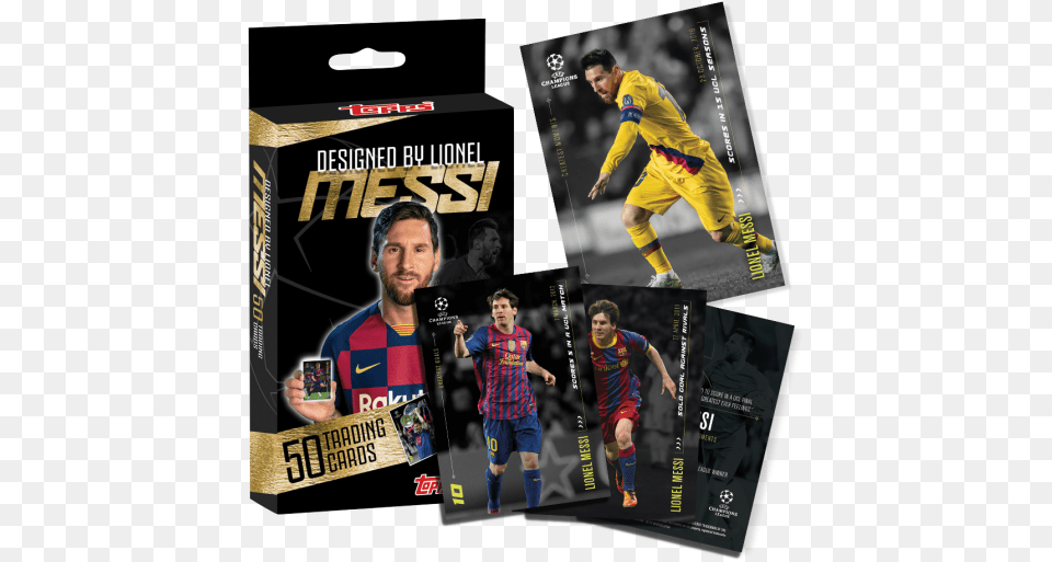 Lionel Messi Designed Set Topps Designed By Messi, Adult, Advertisement, Male, Man Png
