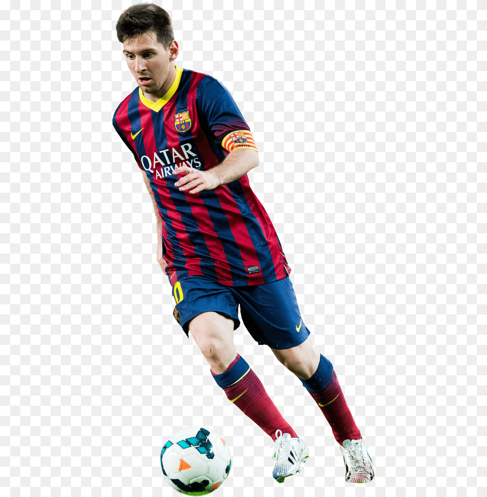 Lionel Messi Kick Up A Soccer Ball, Sport, Sphere, Soccer Ball, Person Free Png Download