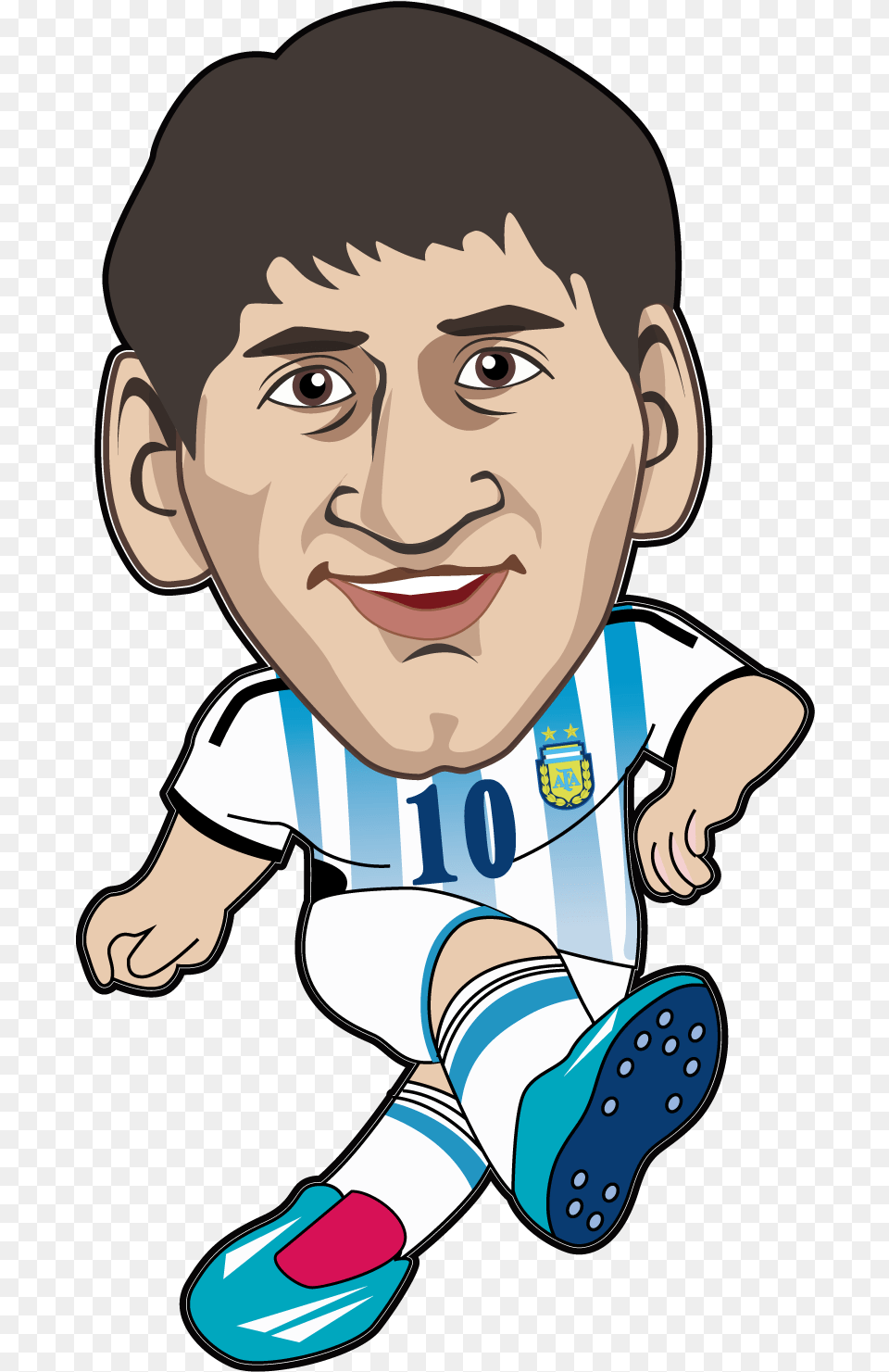 Lionel Messi Fc Barcelona Argentina National Football Dibujos Animados De Messi, Face, Head, Person, Photography Free Png Download