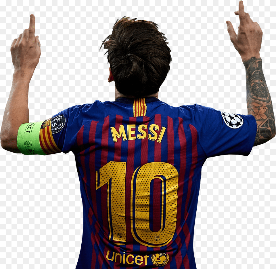 Lionel Messi Football Render Lionel Messi Background, Person, Shirt, Hand, Finger Free Transparent Png