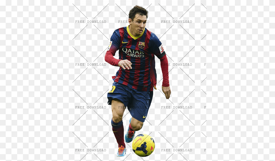 Lionel Messi Image With Background Photo Messi 2014, Adult, Sphere, Soccer Ball, Soccer Free Png Download