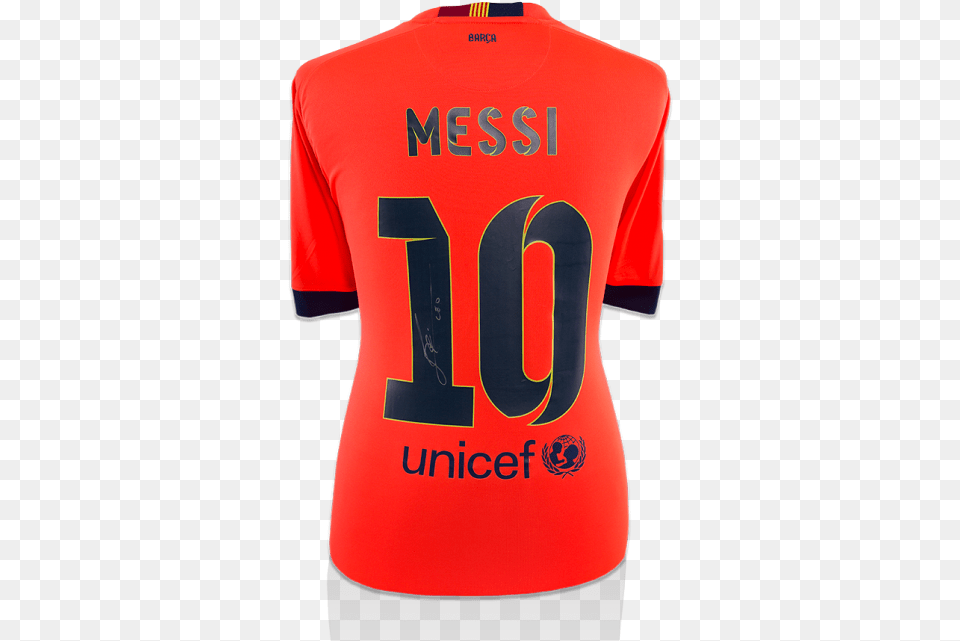 Lionel Messi Official Back Signed Barcelona 2014 15 Lionel Messi, Clothing, Shirt, T-shirt, Jersey Free Png
