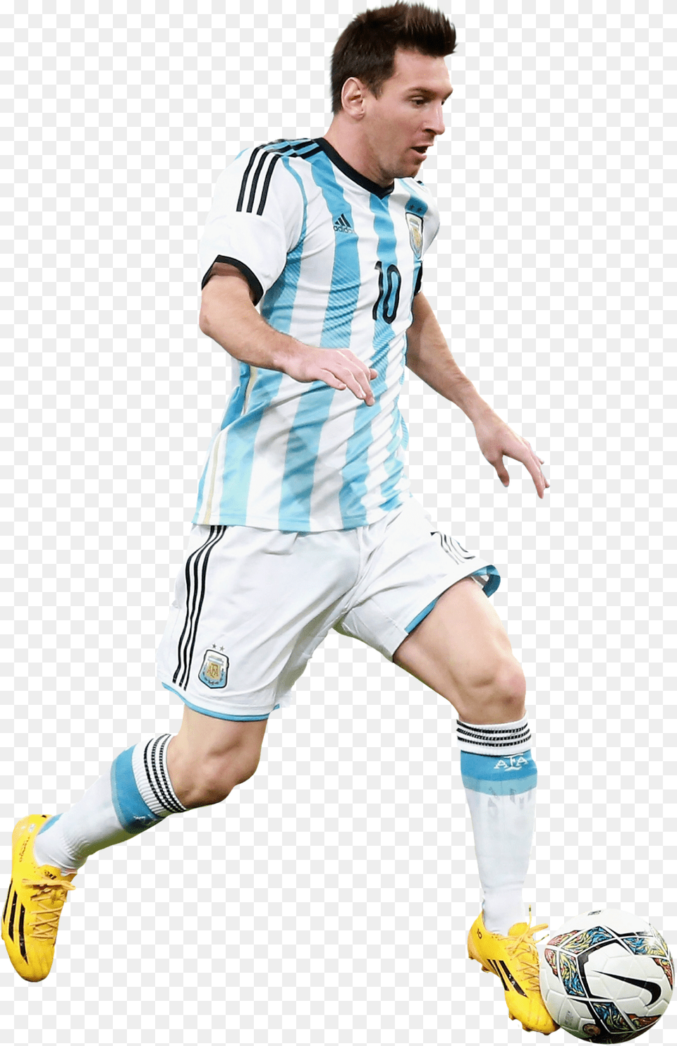 Lionel Messi Render Jugador Pateando La Pelota, Ball, Sport, Soccer Ball, Football Free Png