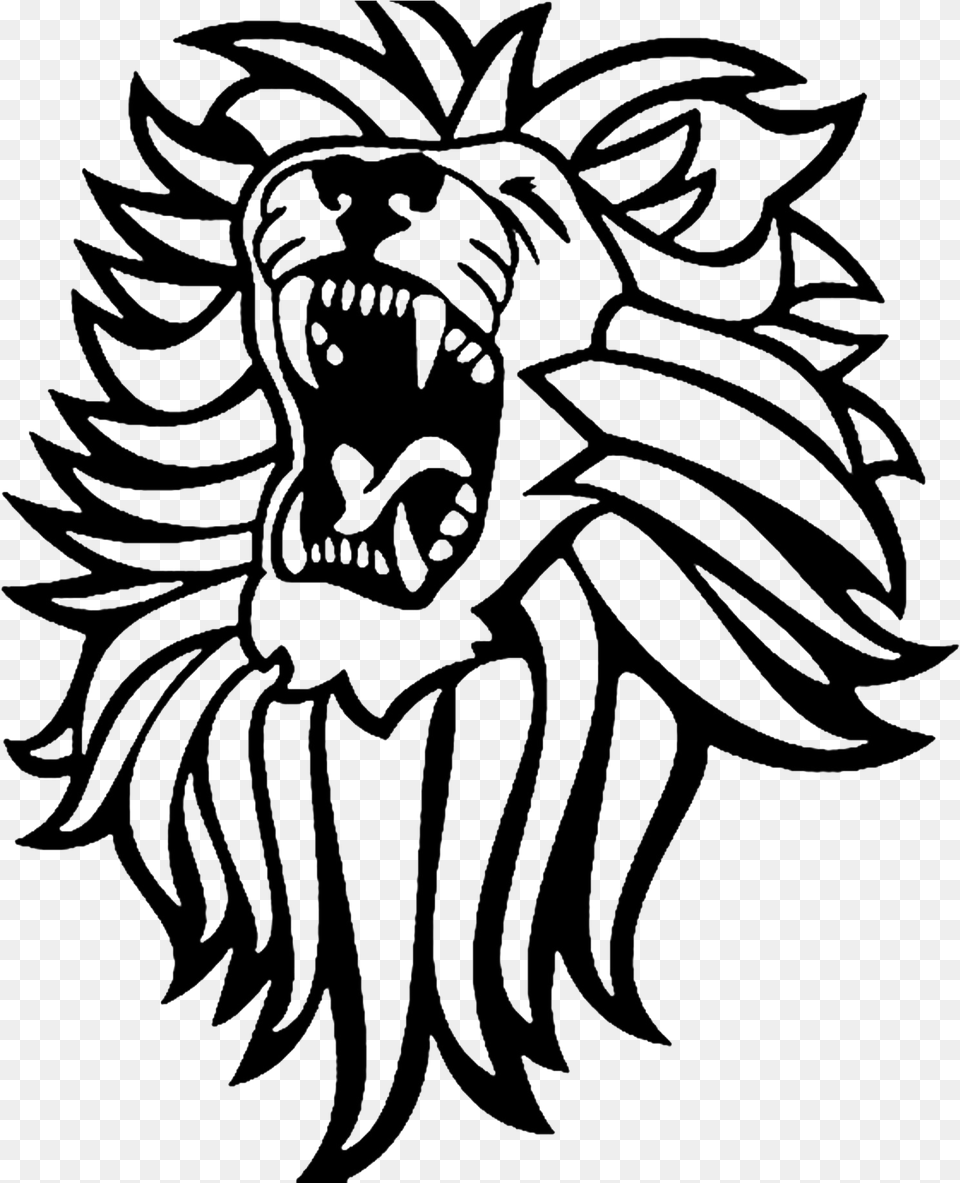 Lioness Roar Hd Roaring Lion Clipart, Art, Person, Drawing, Face Png Image