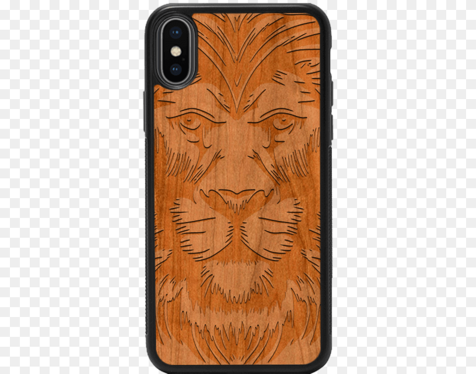Lionfaceiphonex Mobile Phone Case, Wood, Electronics, Mobile Phone, Emblem Png Image