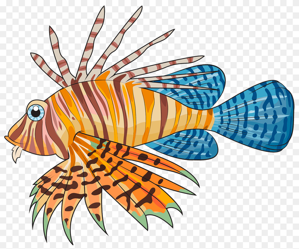 Lionfish Clipart, Aquatic, Water, Animal, Sea Life Free Png Download