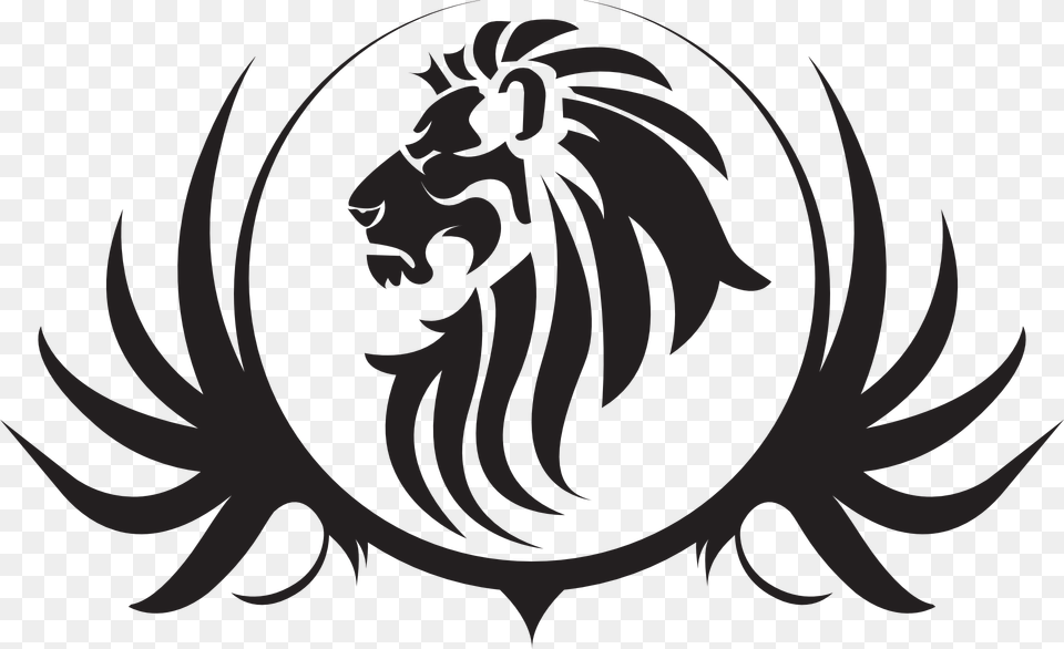 Lionhead Rabbit Tattoo Clip Art Transparent Background Lion Logo, Stencil, Animal, Fish, Sea Life Png Image