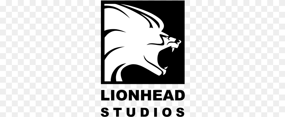 Lionhead Studios Logo Lionhead Studios, Stencil, Animal, Fish, Sea Life Free Transparent Png