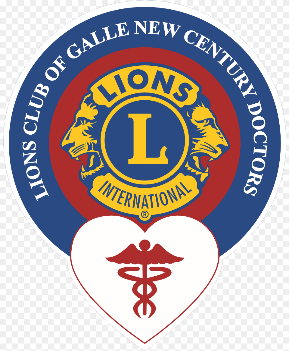 Lions Club Of Galle New Century Doctors Lions Club International, Badge, Logo, Symbol, Emblem Free Png Download