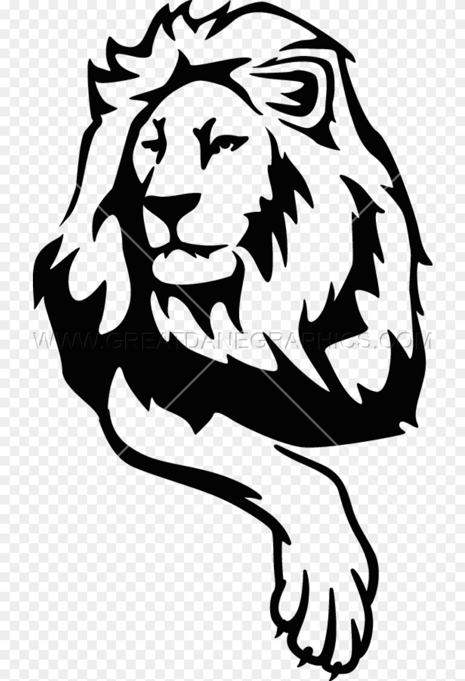 Lions Head Black And White Lion Clipart, Animal, Wildlife, Person, Mammal Png