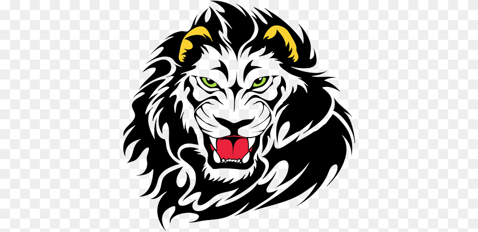 Lions Head Tattoos High Quality Photos And Flash Designs Lion Tattoos, Animal, Mammal, Wildlife, Person Free Png Download