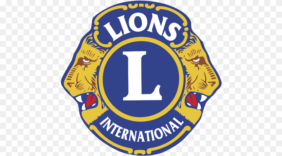 Lions International Logo, Badge, Symbol, Emblem, Person Free Png Download