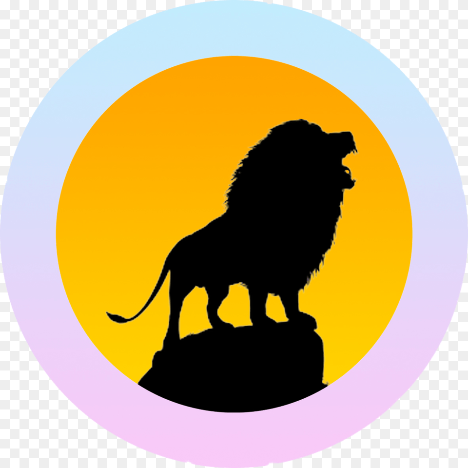 Liontourssilhouette Roaring Lion Silhouette, Animal, Mammal, Wildlife, Canine Free Png