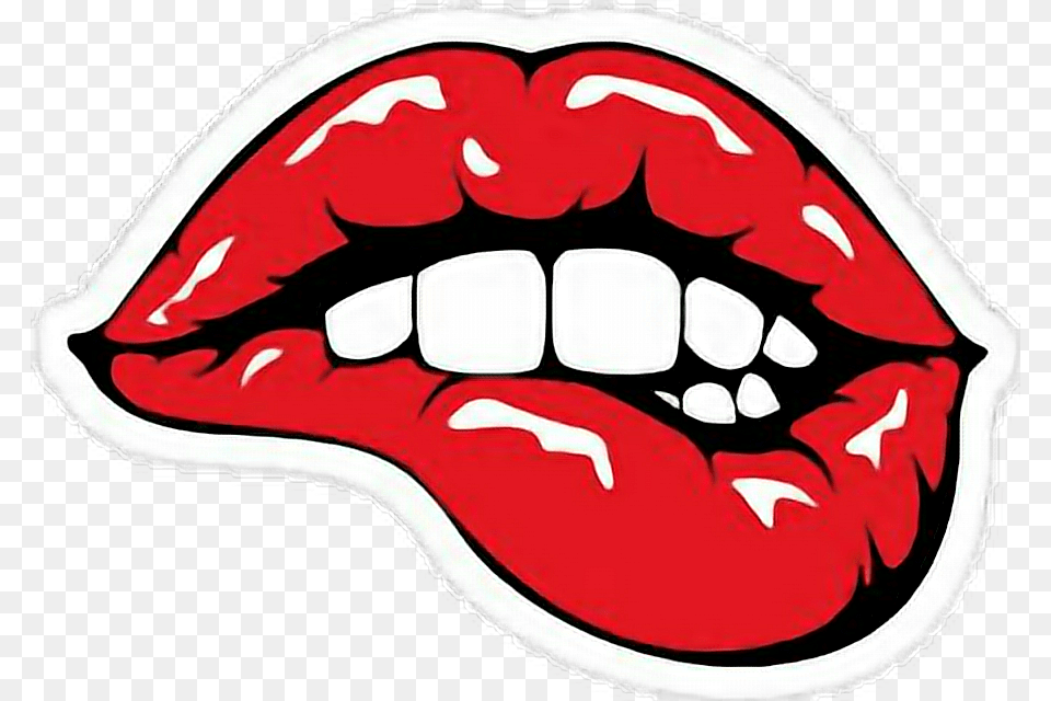 Lip Bite Clip Art Lip Bite Clip Art, Body Part, Mouth, Person, Teeth Free Png Download