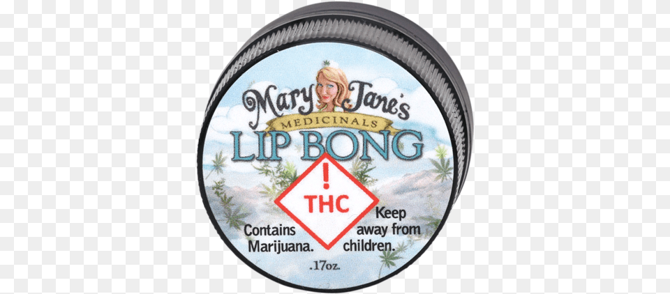 Lip Bong By Mary Jane39s Medicinals Chapstick, Face, Head, Person, Bottle Free Transparent Png