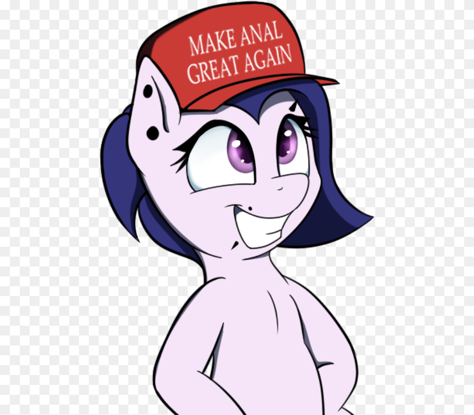 Lip Piercing Make Anal Great Again Hat, Book, Comics, Publication, Baby Png Image