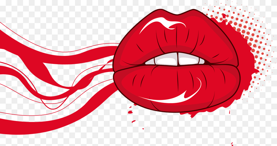 Lip Red Mouth Vector Red Lips, Body Part, Person, Cosmetics, Lipstick Free Png Download