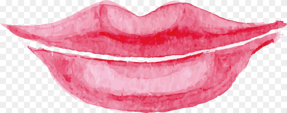 Lip Watercolor Painting Cartoon Lips Transparent Background, Body Part, Mouth, Person, Cosmetics Free Png