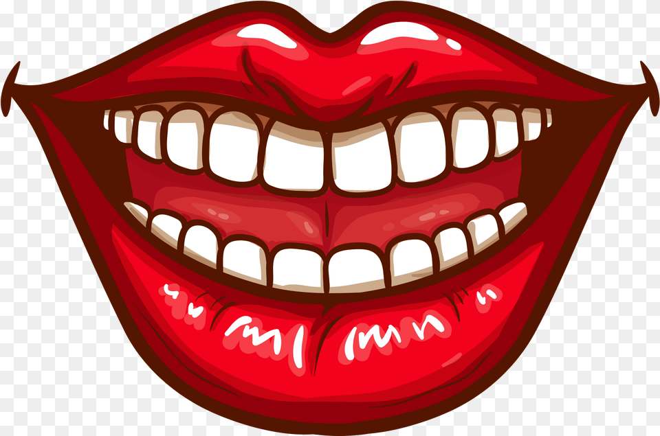 Lipmouthfacial Artlogofictional Clipart Smile Mouth, Body Part, Person, Teeth, Cosmetics Free Transparent Png