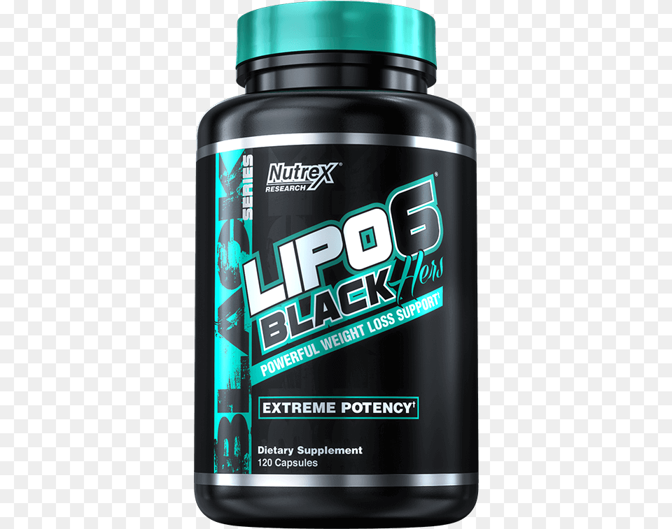 Lipo 6 Black Hers 120 Caps, Bottle, Shaker Free Png Download