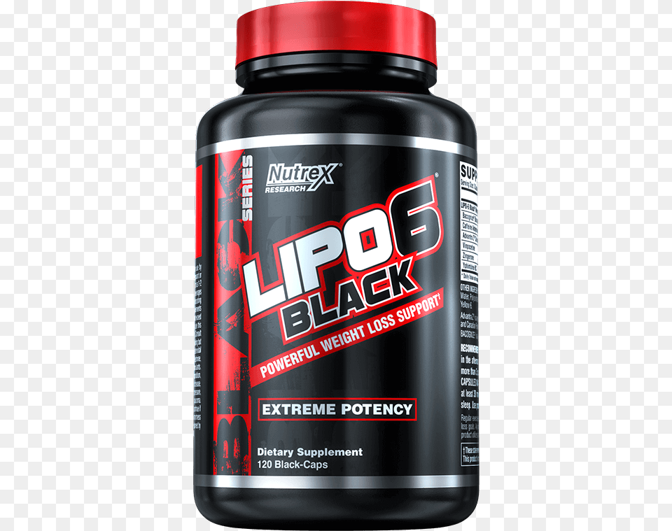 Lipo 6 Black Lipo 6 Black, Bottle, Shaker, Jar Free Png