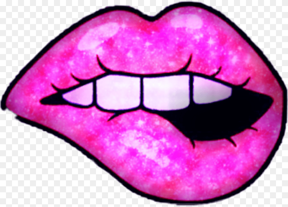 Lips Aesthetic Tumblr Trendygirl Trendy Trend Lips Clipart Pink Glitters, Body Part, Mouth, Person, Tongue Free Transparent Png