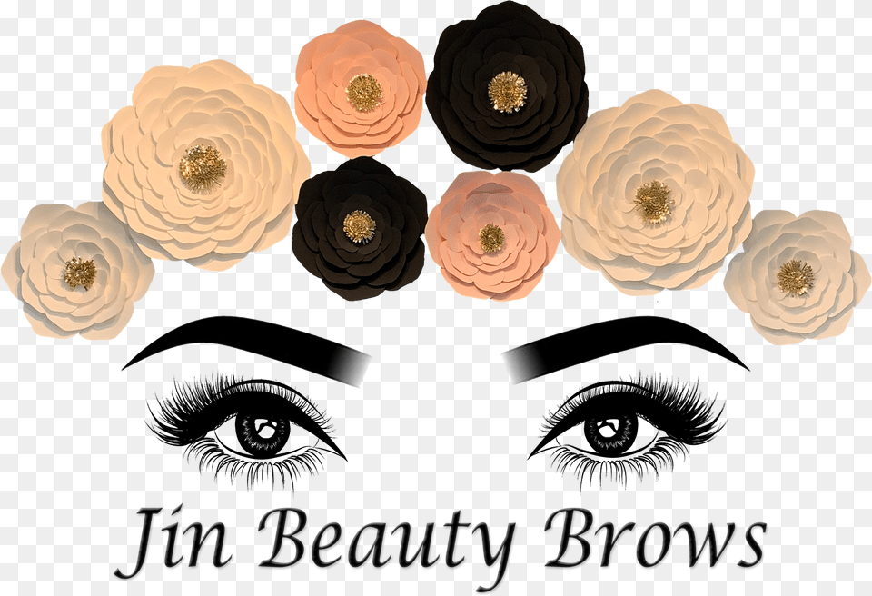 Lips And Eyeliner Tattoo Jin Beauty Brows Eye Liner, Flower, Plant, Rose, Dahlia Png