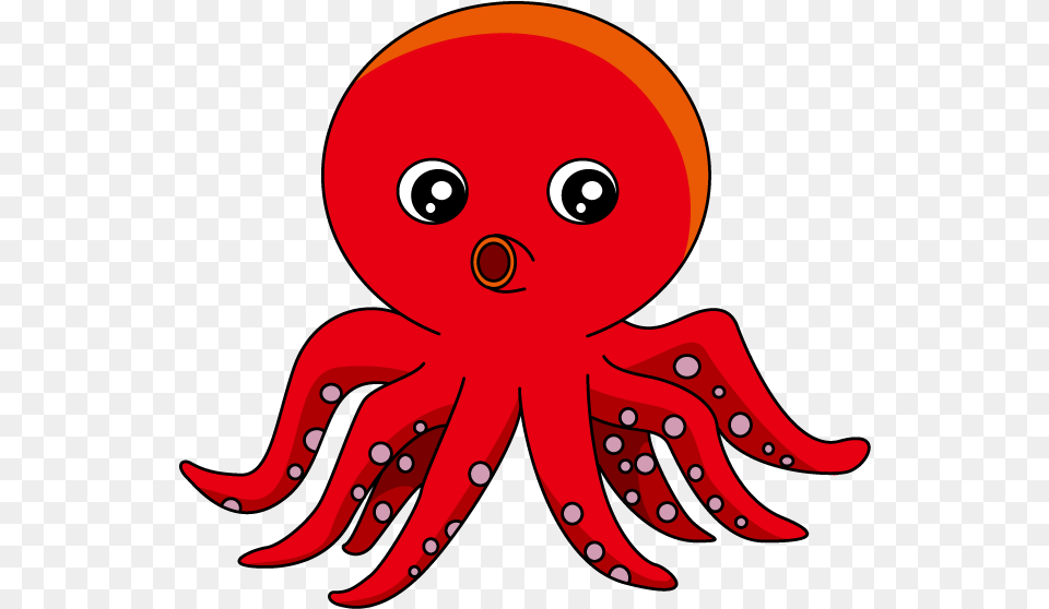 Lips Cartoon Octopus Octopus Clipart, Animal, Sea Life, Invertebrate, Food Png Image