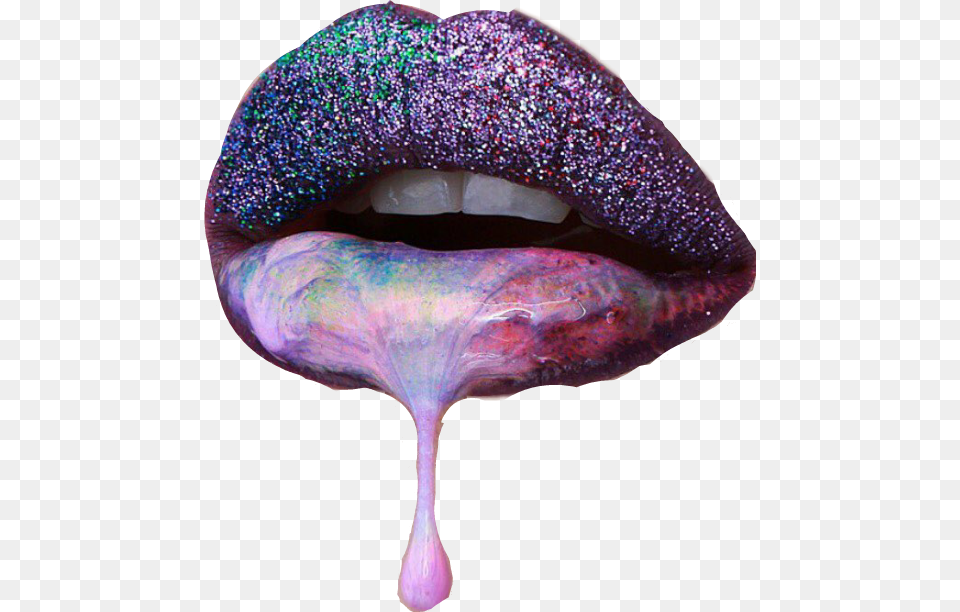 Lips Clipart Glitter Lipstick Art, Purple, Animal, Body Part, Fish Png