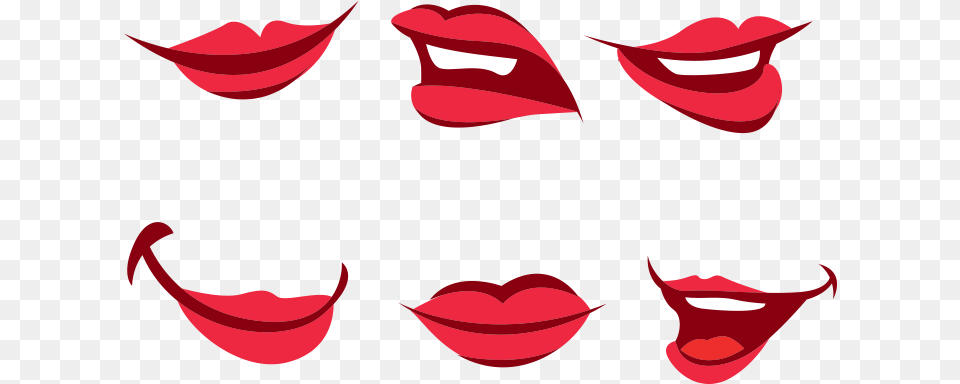 Lips Clipart Pursed Lip Cartoon Mouth Smile Girl, Body Part, Person, Cosmetics, Lipstick Free Transparent Png