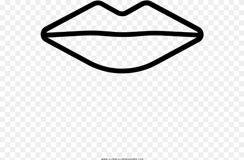 Lips Coloring, Gray Png Image