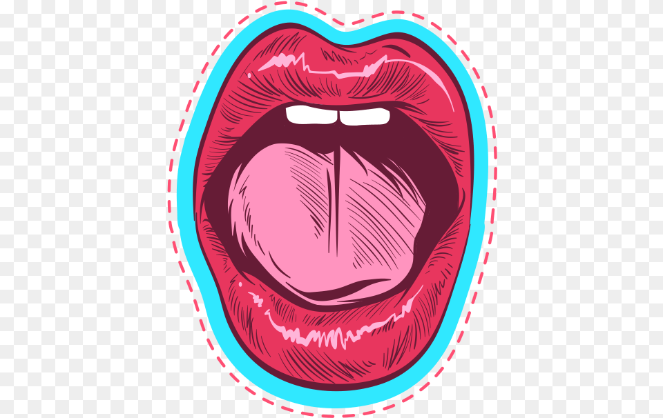 Lips Decal 46 Circle, Body Part, Mouth, Person, Tongue Free Png