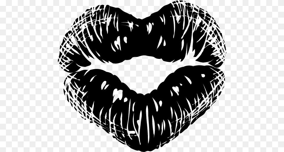Lips Emoji Drawing Heart Shaped Kiss Print, Cushion, Home Decor Free Png